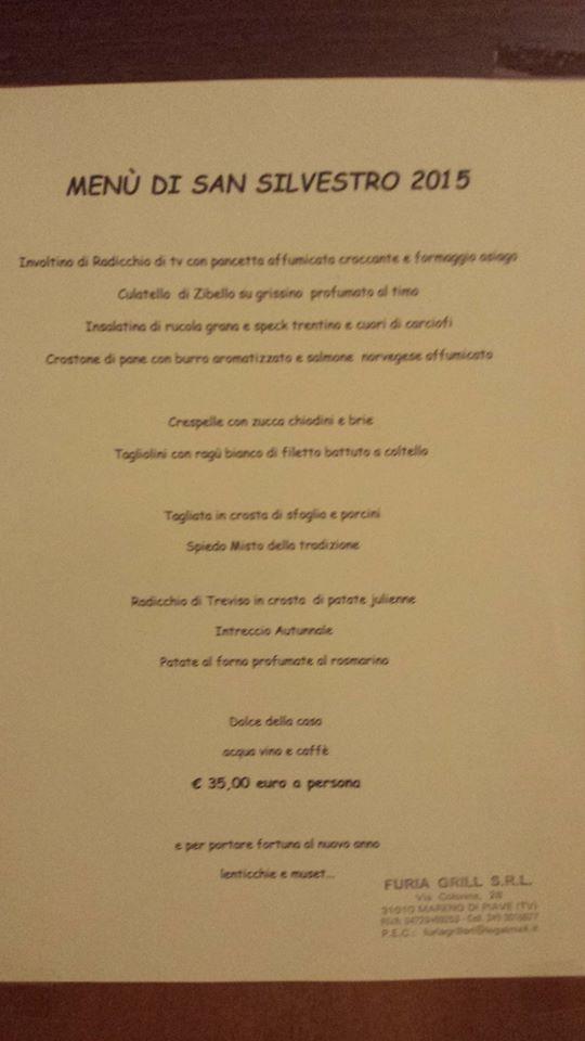 Menu di Furia grill 