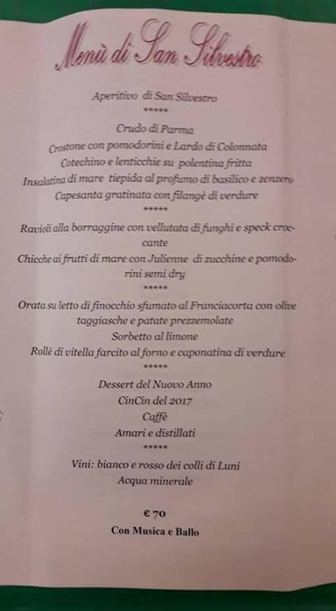 Menu di Ristorante Pizzeria Uliveto 