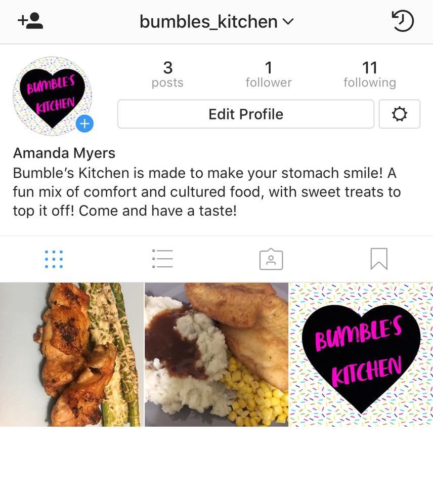 Bumble’s Kitchen menu