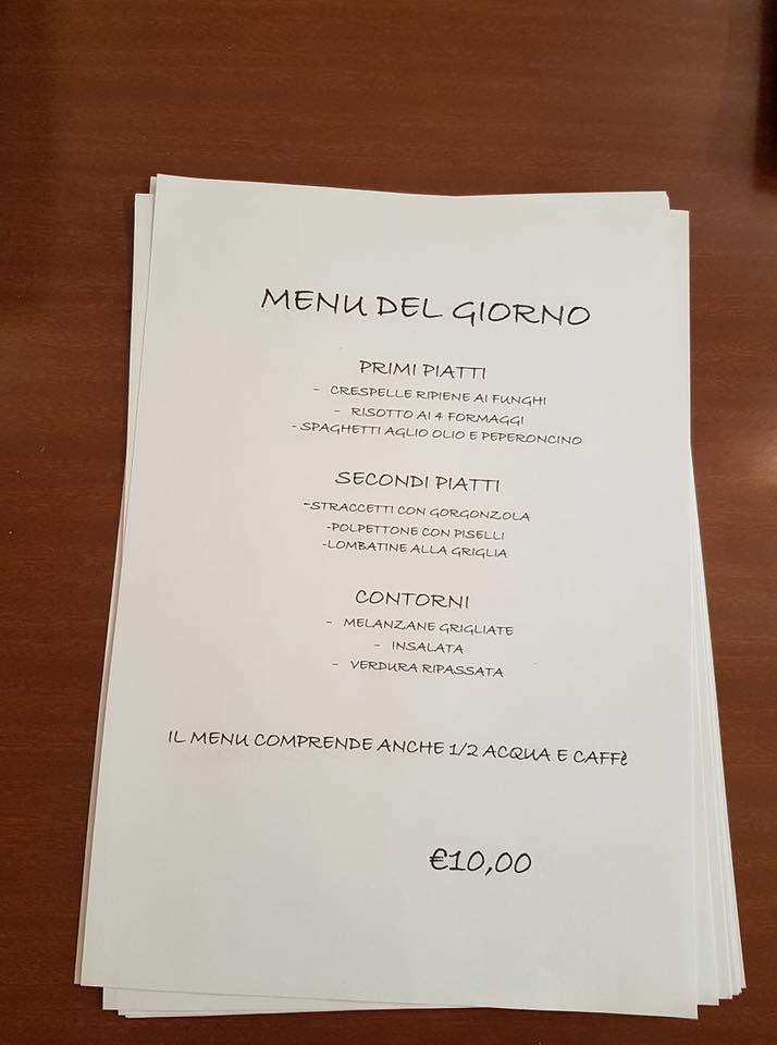Menu di Trattoria Da Ginetto 