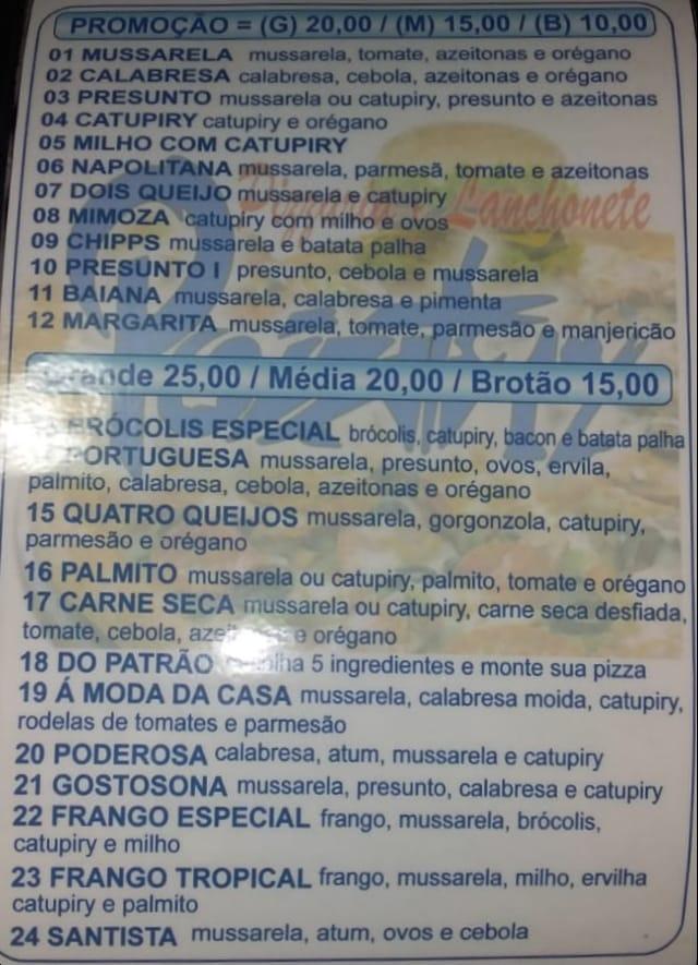 Disk Pizza point17 Ribeira do Pombal BA cardápio
