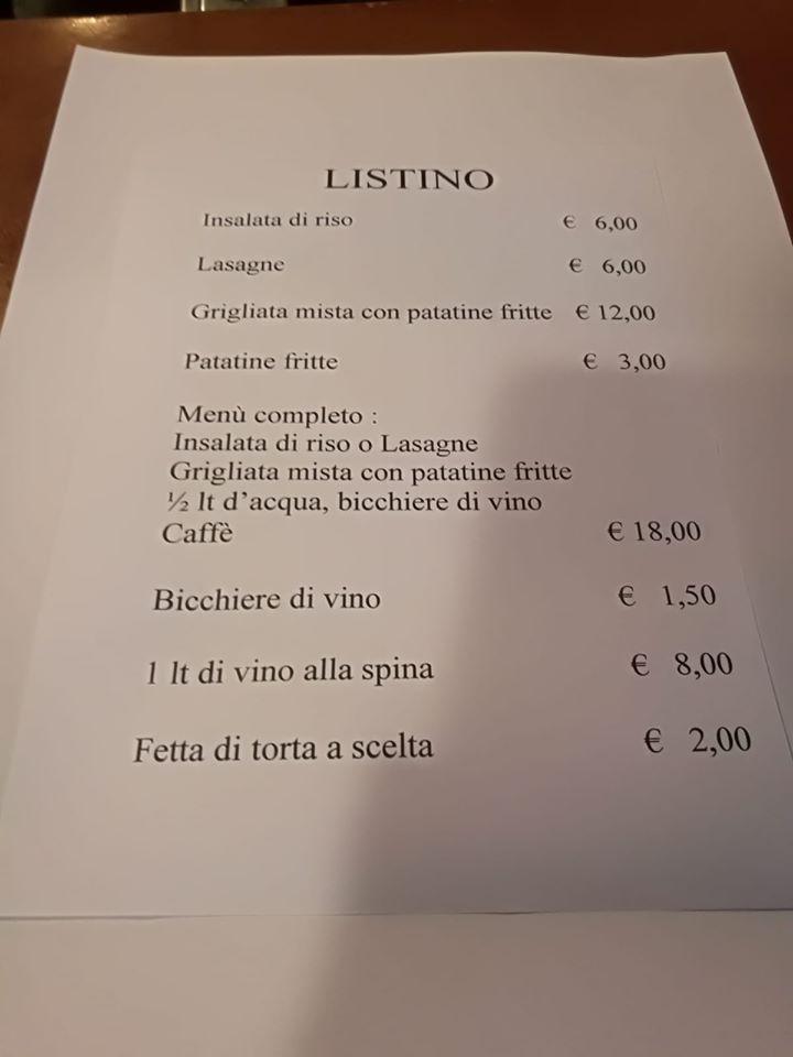 Menu di BAR Al Boccio 