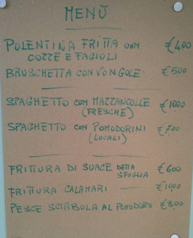 Menu di Lo spaghetto a casa tua Terracina 