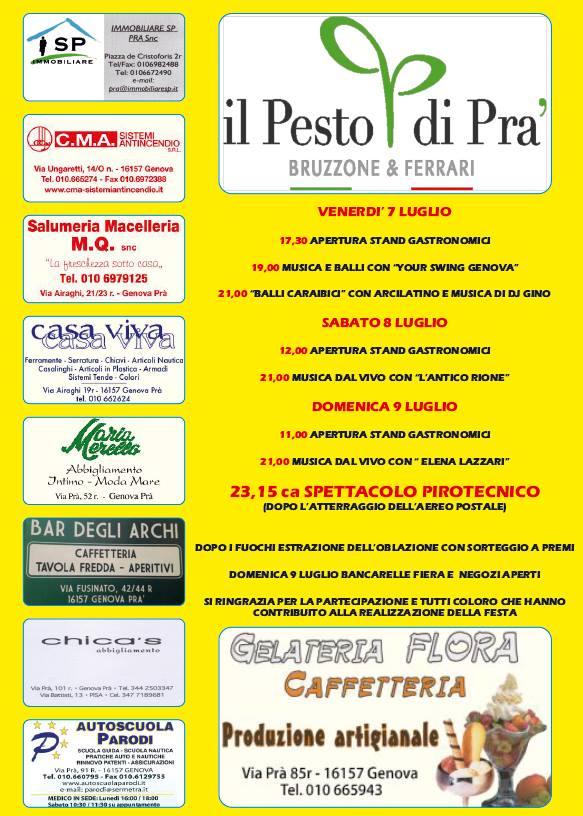 Menu di Comitato per la Valorizzazione del Ponente - Pra' 