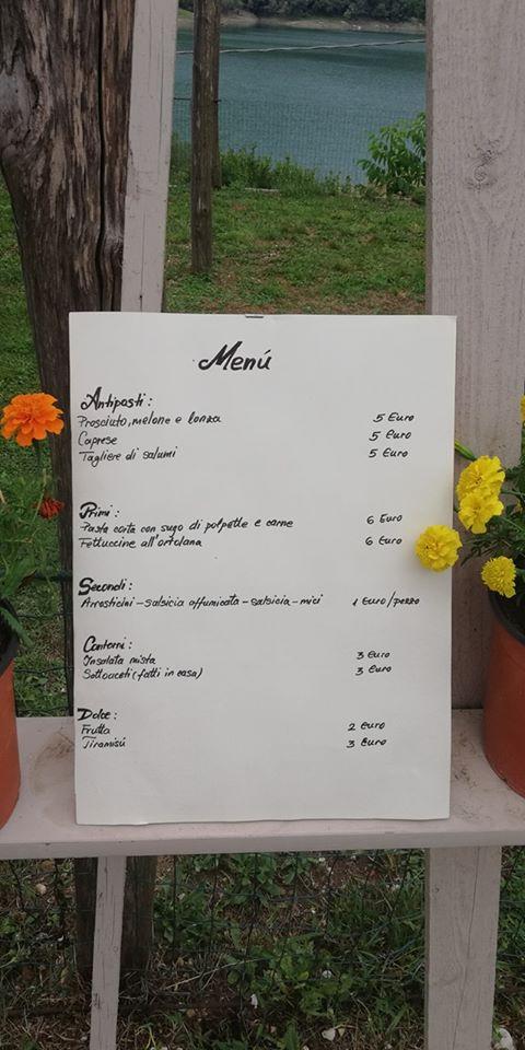 Menu di Bar-Ristorante ISOLA DEL SALTO 