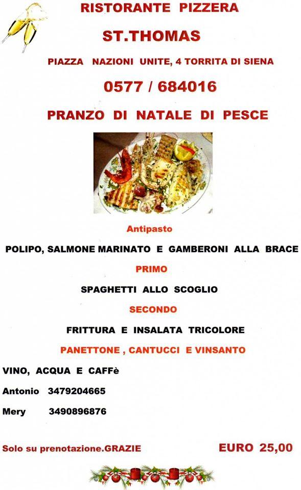 Menu di St Thomas 