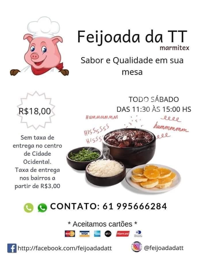 Feijoada da TT cardápio
