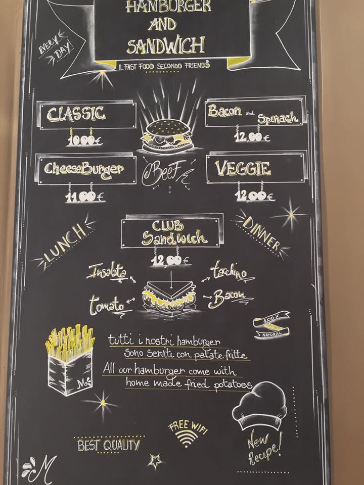 Menu di Cafè Friends 