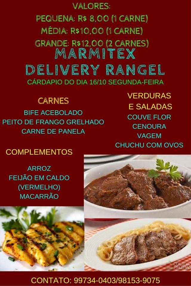 Marmitex Delivery Rangel Viana ES cardápio