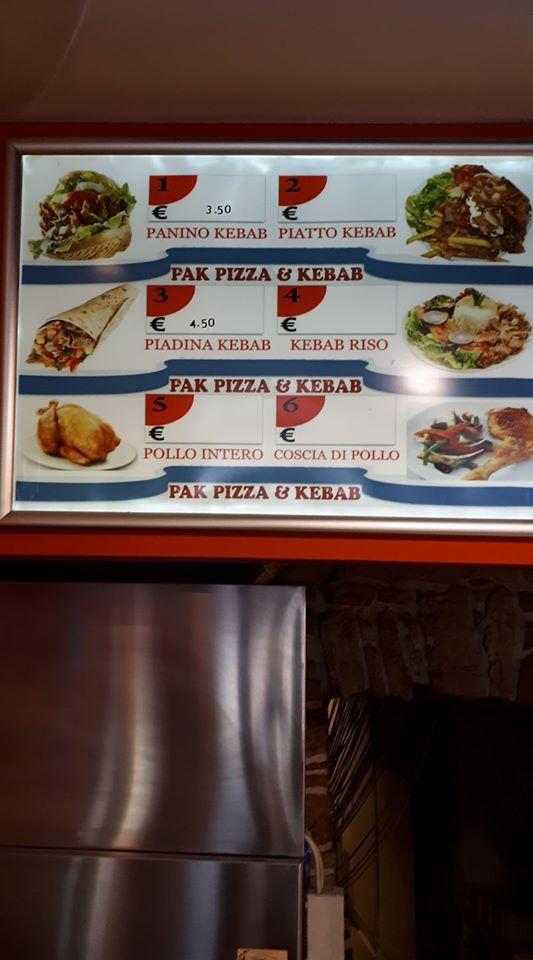 Menu di Pak Pizza Doner Kebab 