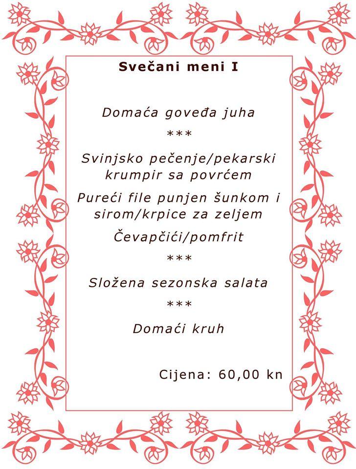 Menu di Pansion Planinski Raj 