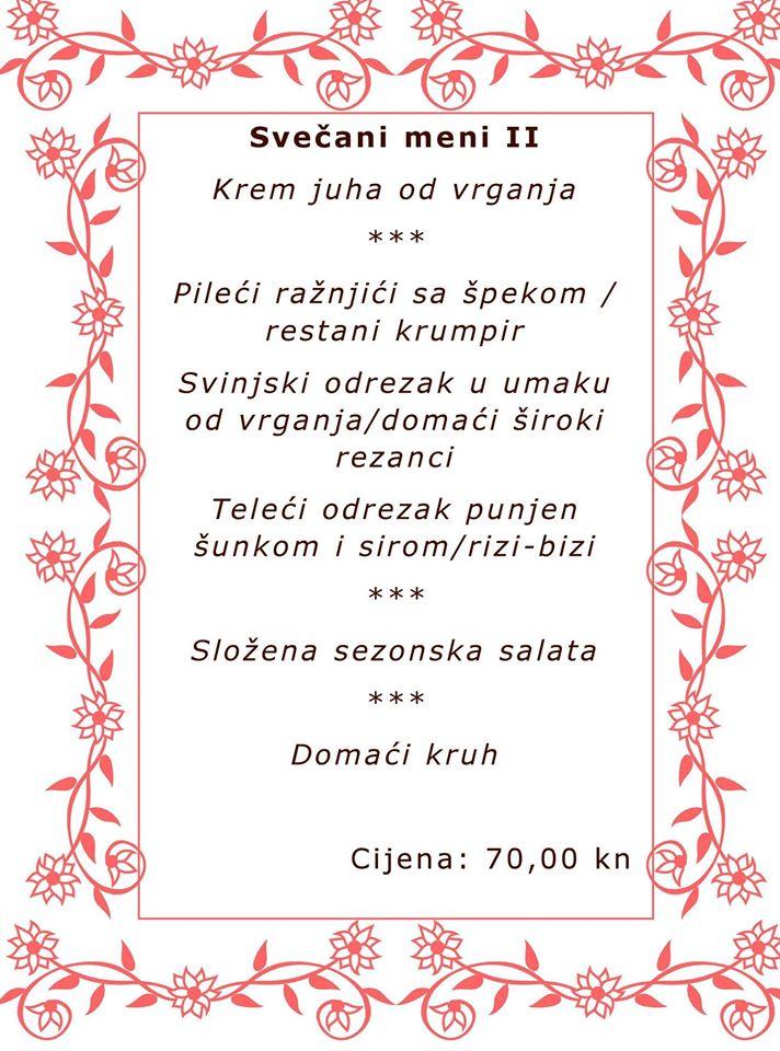 Menu di Pansion Planinski Raj 