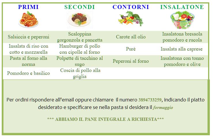 Menu di Ci ritorno 