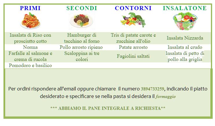 Menu di Ci ritorno 