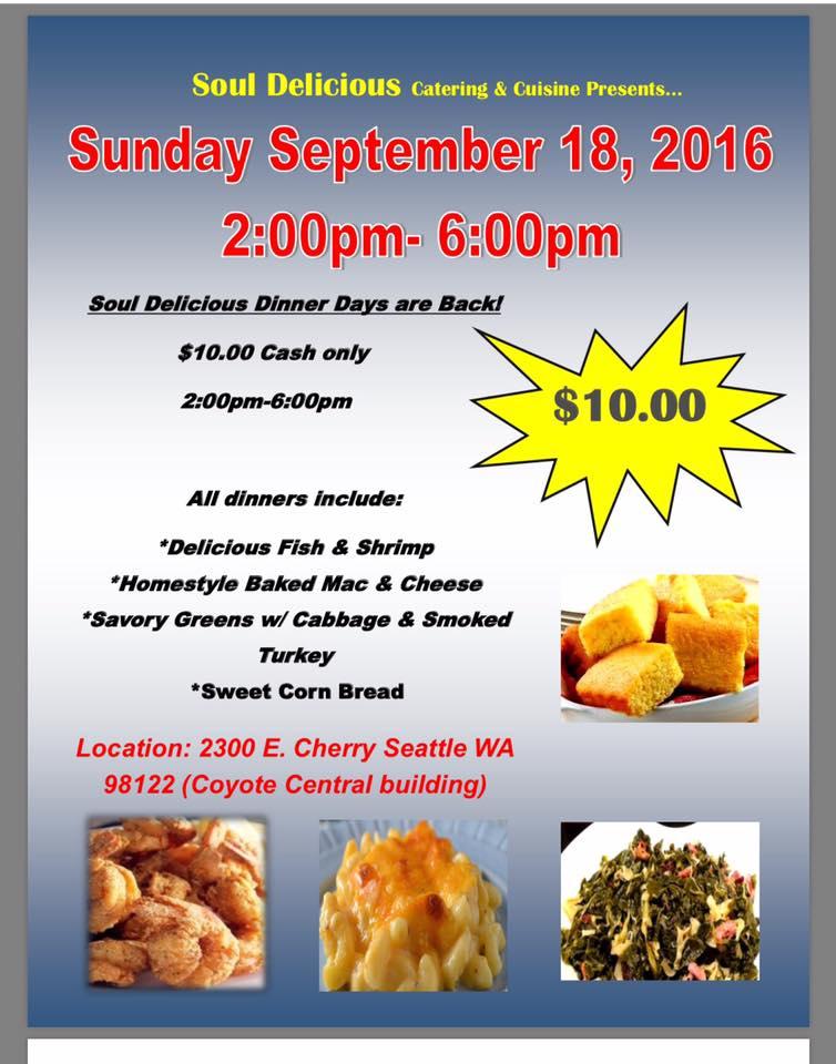 Soul Delicious Seattle menu