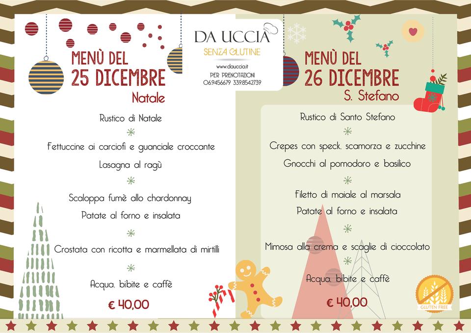 Menu di Da Uccia 