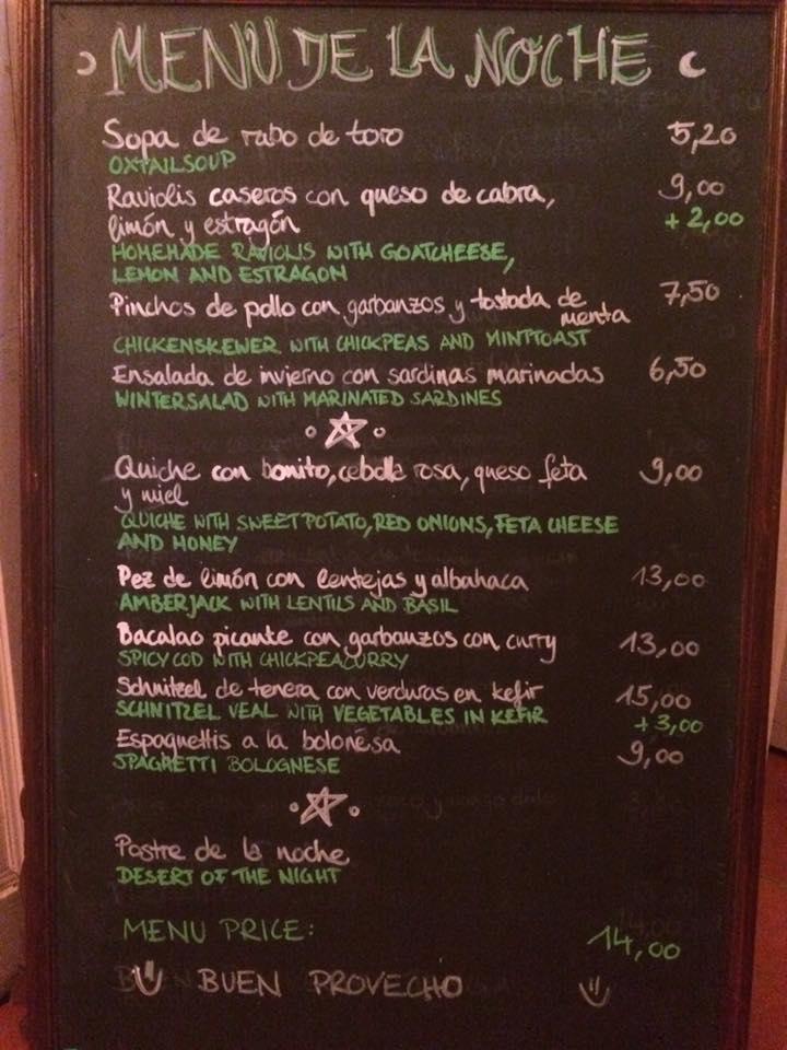 El arco menu