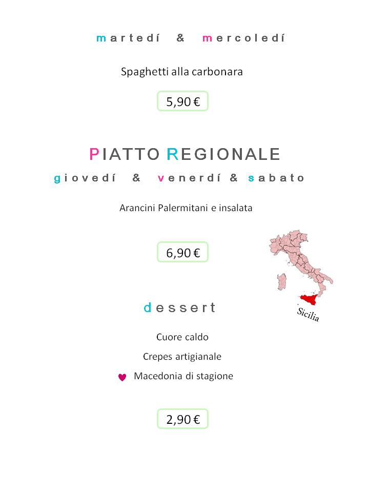 Menu di OBG Caselle 