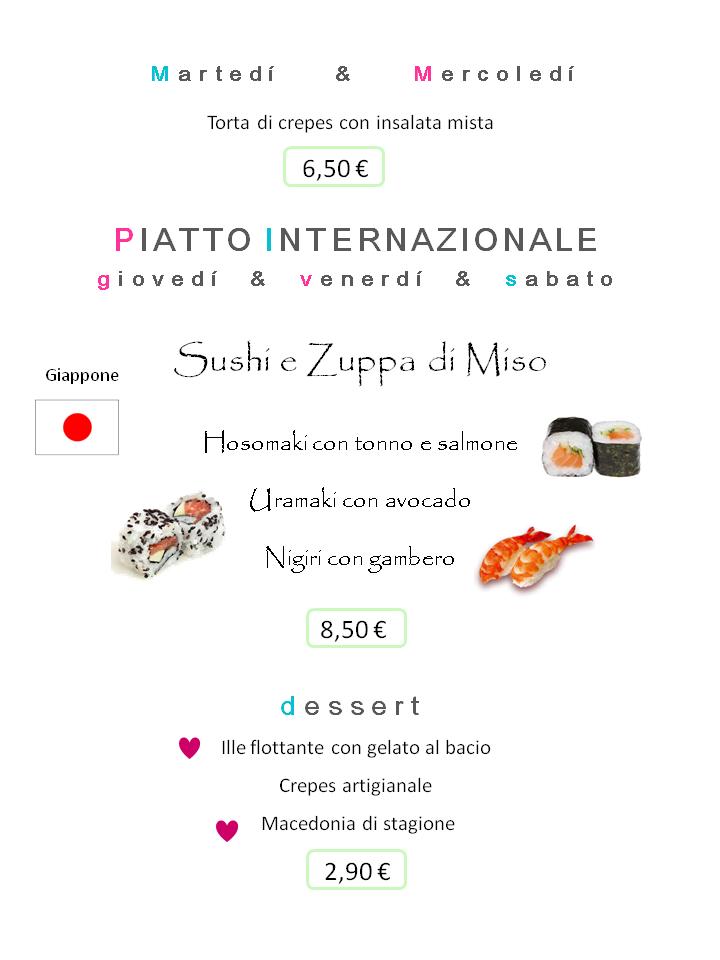 Menu di OBG Caselle 