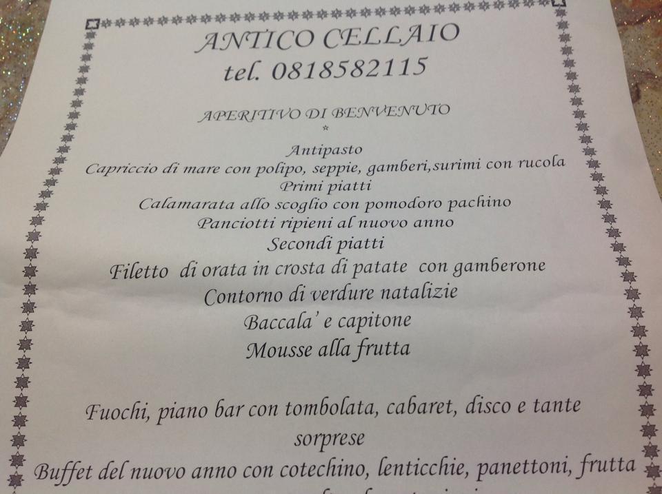 Menu di Antico Cellaio 