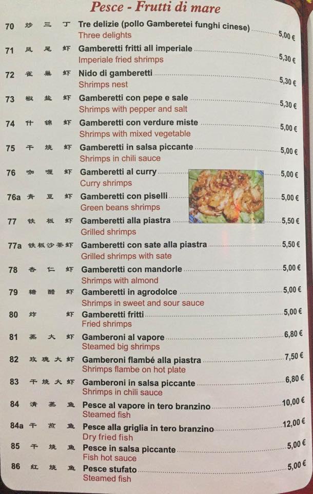 Menu di Ristorante Belfiore 