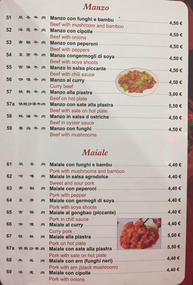 Menu di Ristorante Belfiore 
