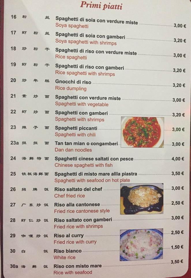 Menu di Ristorante Belfiore 