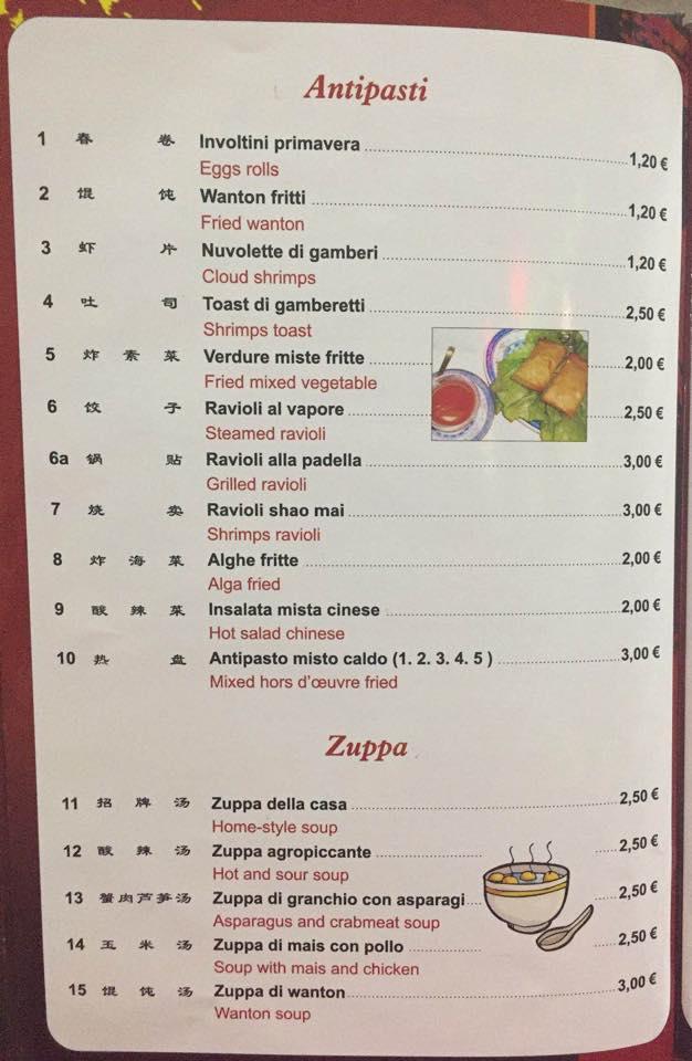 Menu di Ristorante Belfiore 