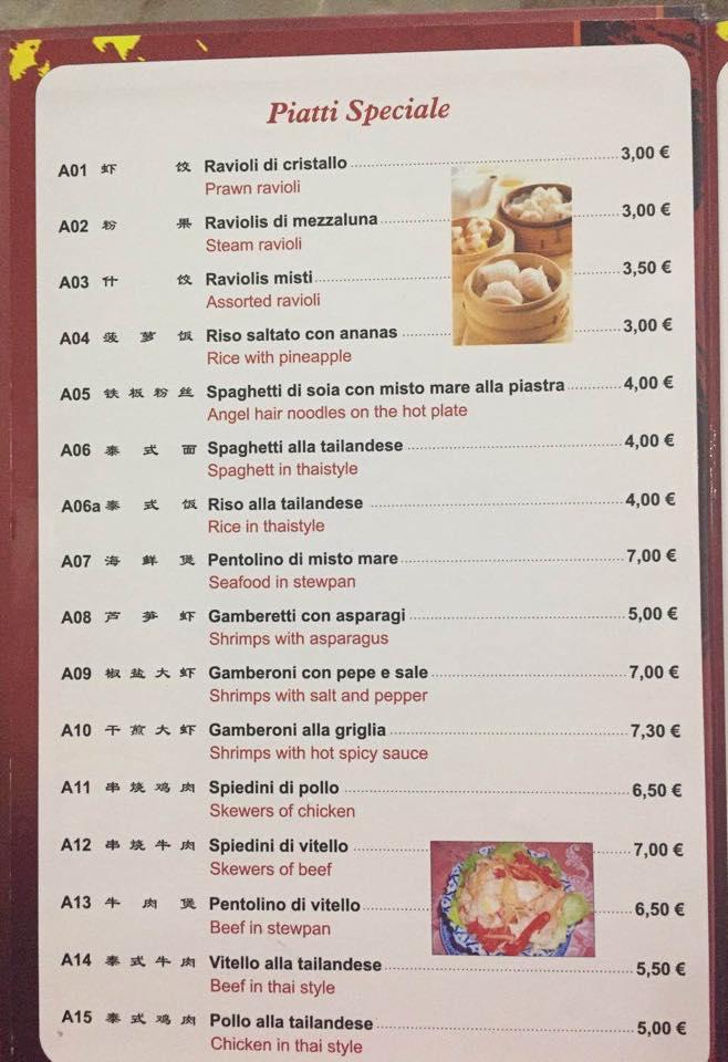 Menu di Ristorante Belfiore 