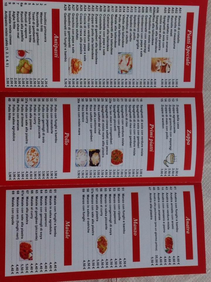 Menu di Ristorante Belfiore 