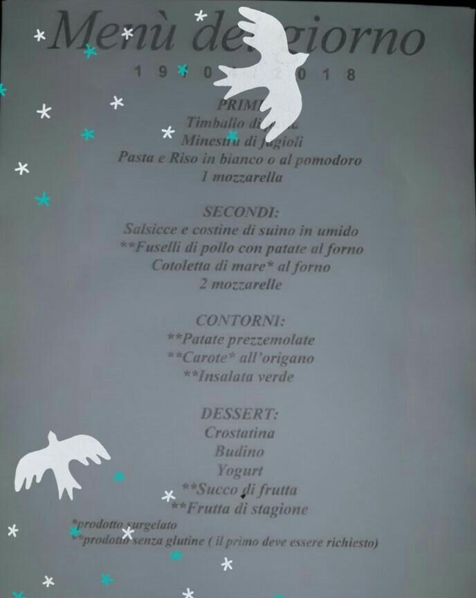 Mensa di Ingegneria Rome Speisekarte