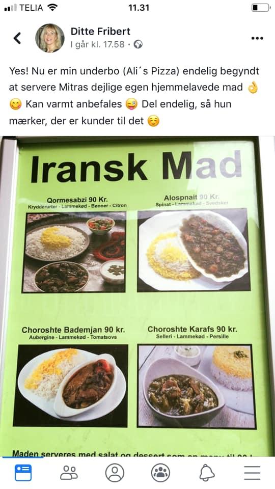 Menu de Iransk køkken