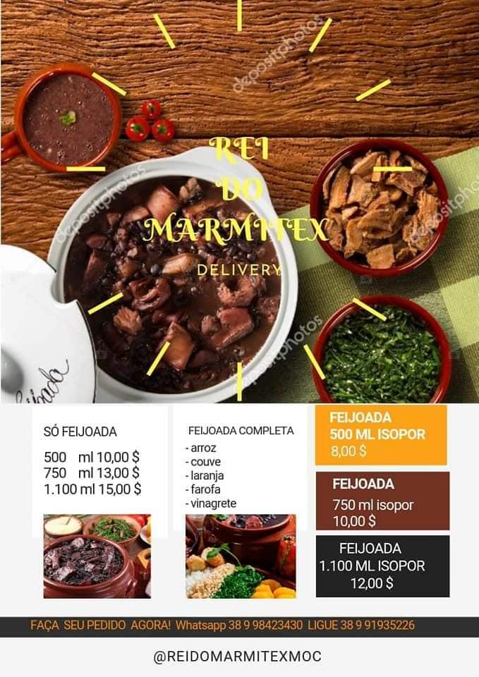 Rei do Marmitex Moc cardápio