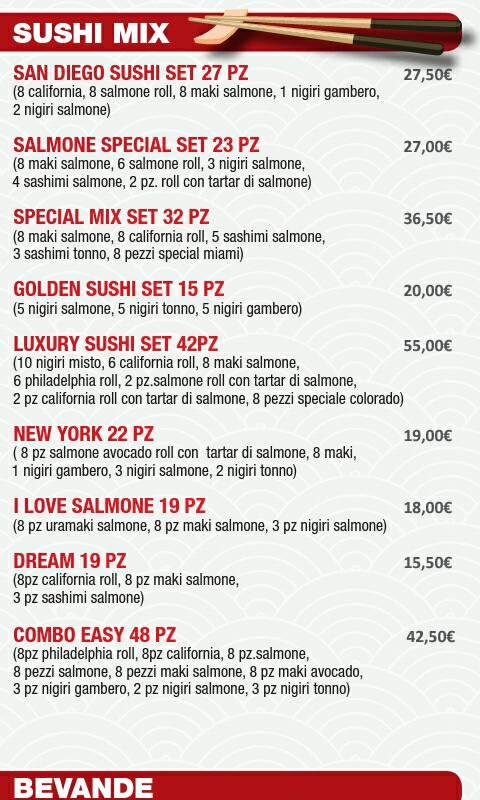 Menu di Sushi Darda 