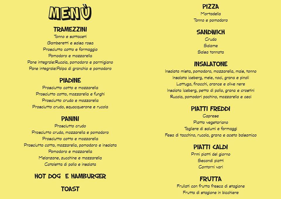 Menu di Caffè Dell'oca 