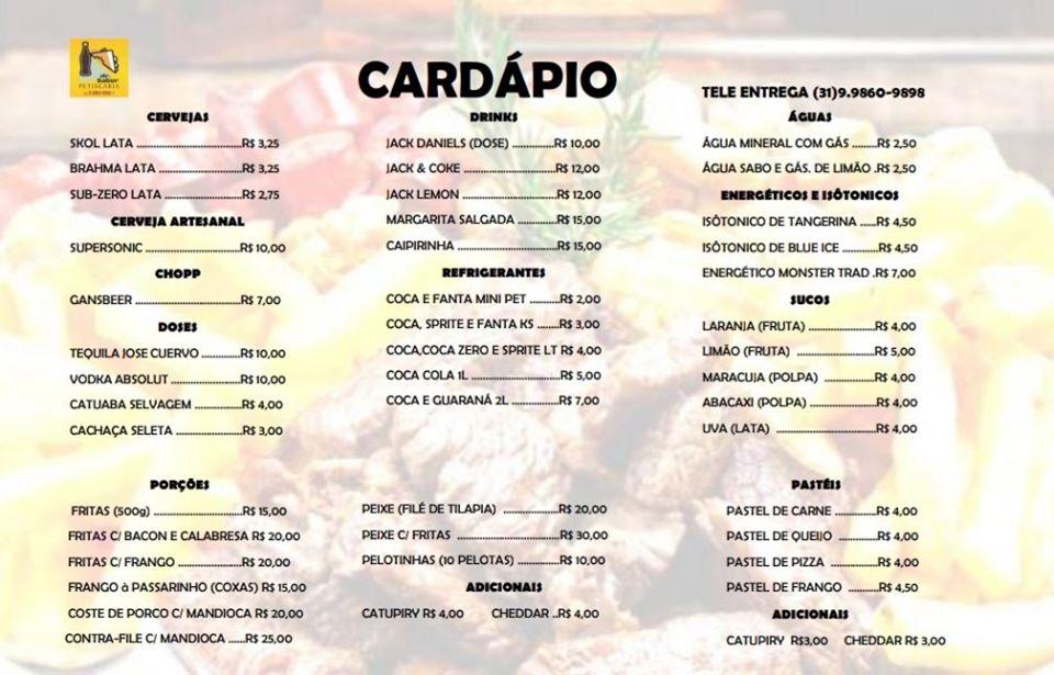 Mr Sabor Foods cardápio