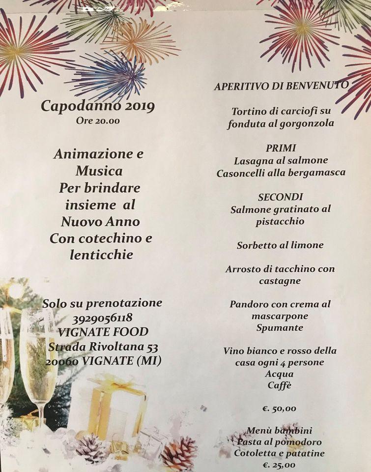 Menu di Vignate FOOD 