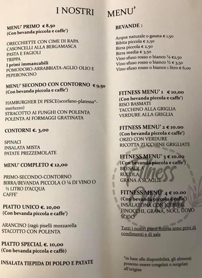 Menu di Vignate FOOD 