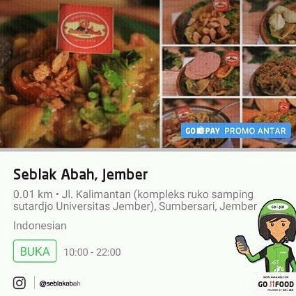 Seblak Ableh menu