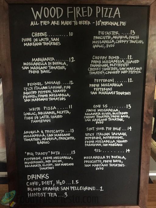 Pizza Krust menu