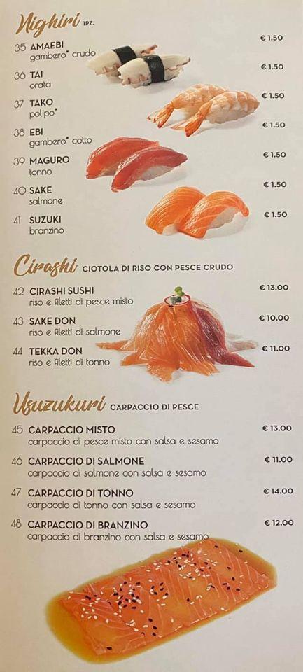 Menu di le Rose 