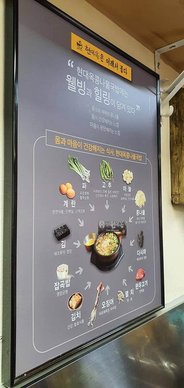 현대옥 メニュー