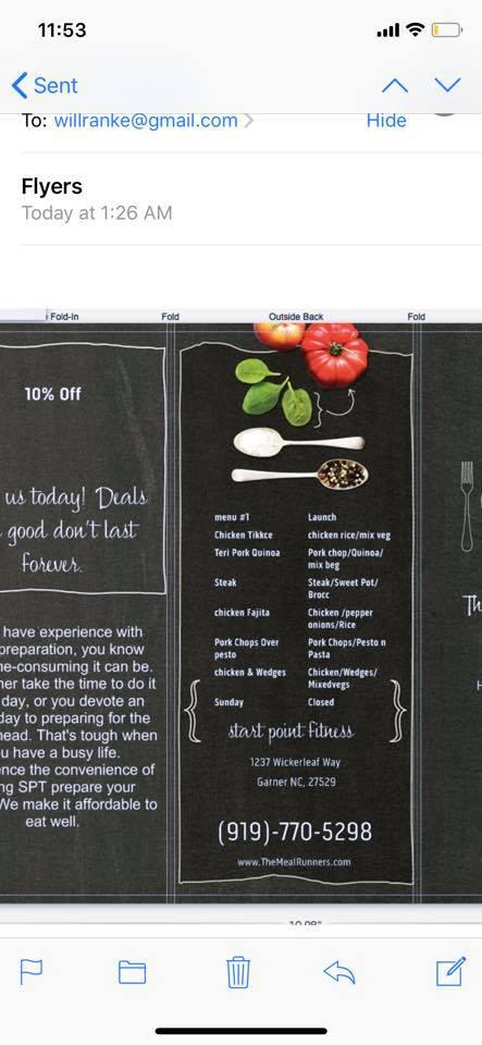 Carta de The meal runners