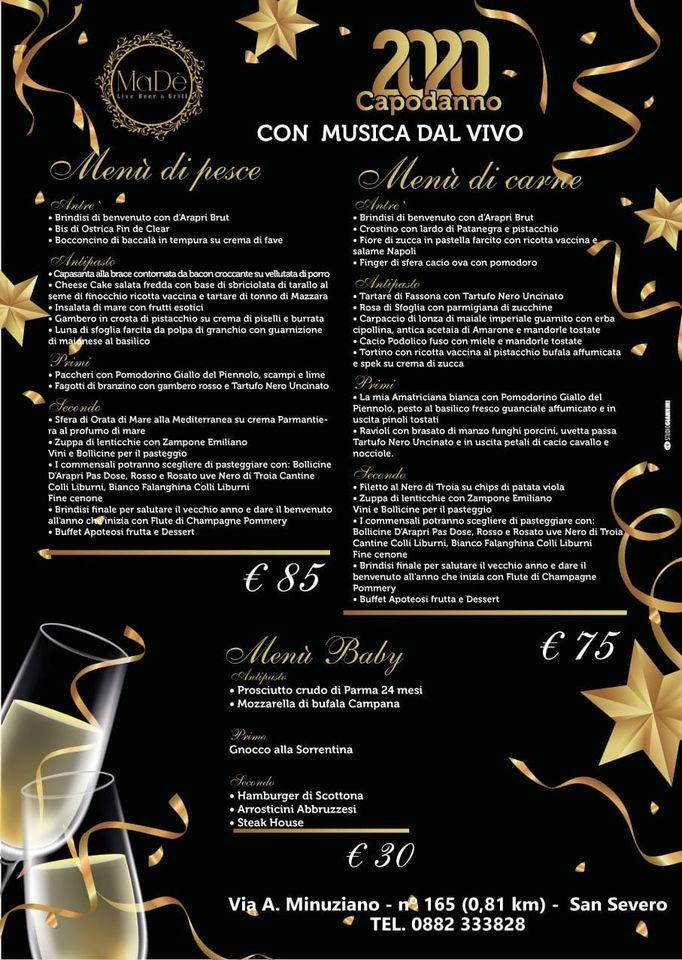 Menu di Madè Ristotante Pizzeria 