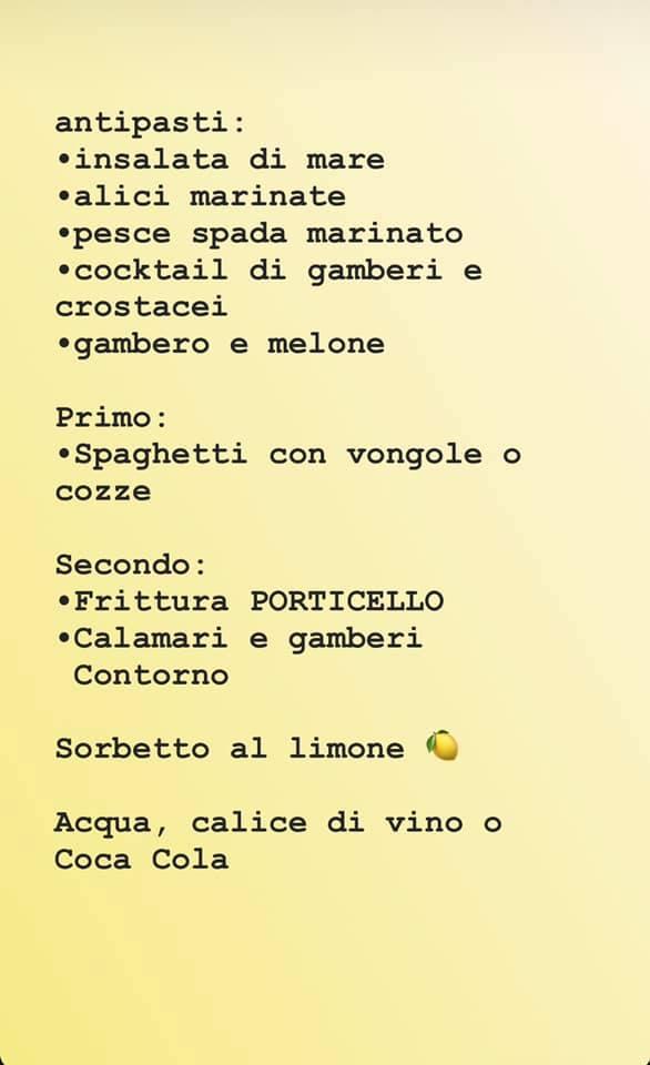 Menu di Al porticciolo 