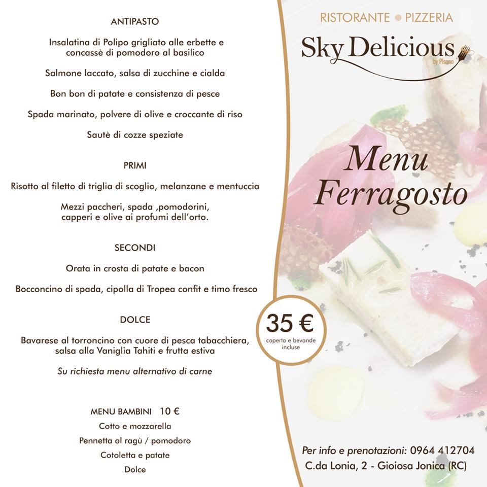 Menu di Sky Delicious 