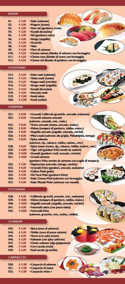 Menu di Ristorante HONGYE 