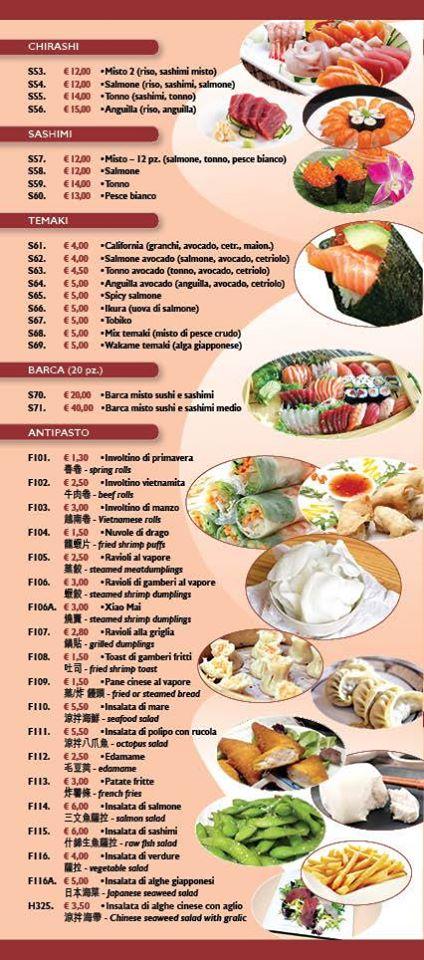 Menu di Ristorante HONGYE 