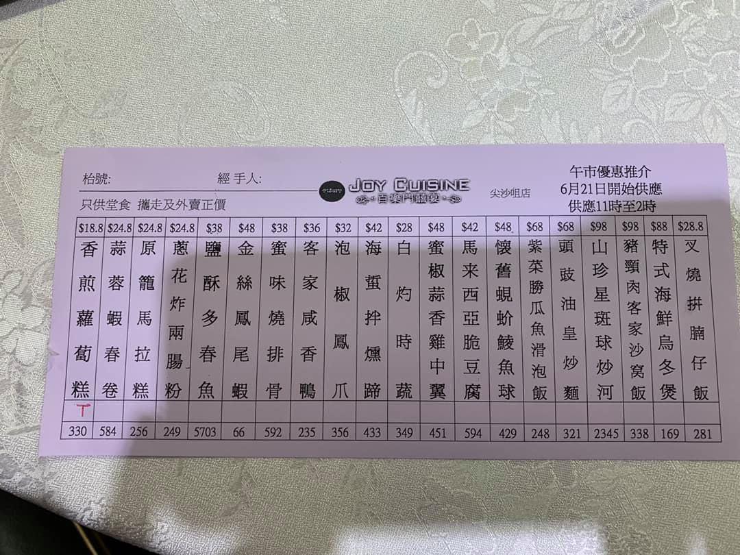 百樂門囍宴 メニュー