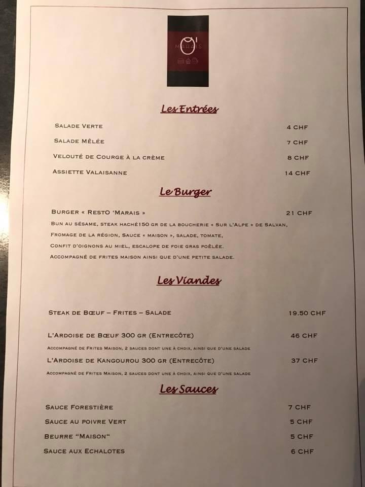 Menu di Boulangerie - Tea-room 